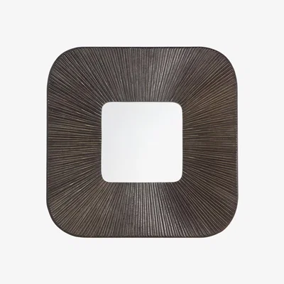 Olivia's Gallery Interiors Latur Grey Square Wall Mirror
