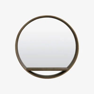 Olivia's Light & Living Viria Wall Mirror Dark Brown