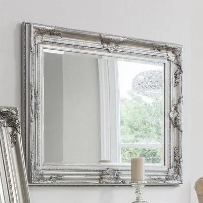 Olivia's Gallery Direct Harrow Rectangle Mirror Silver