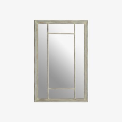 Olivia's Olivia's Distressed Neutral Rectangular Panle Mirror