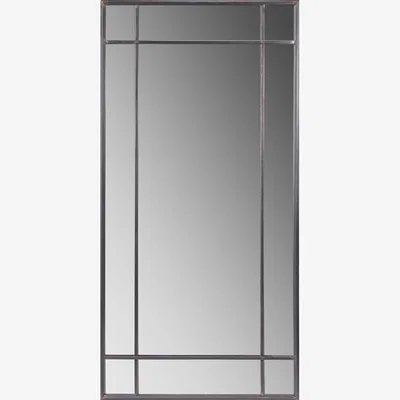Olivia's Olivia's Eliza Antiuqe Metal Rectangular Floor Mirror in Bronze
