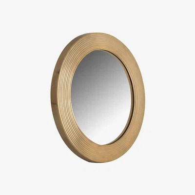 Olivia's Richmond Montel Gold Round Wall Mirror