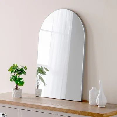 Olivia's Olivia's Cora Arched Mirror in Silver - 75x50cm