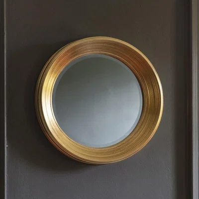 Olivia's Gallery Direct Chaplin Round Mirror Gold