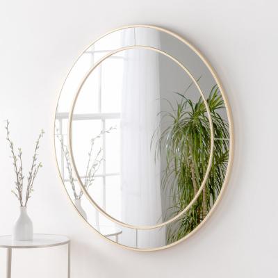 Olivia's Olivia's Elena Round Mirror in Gold - 80x80cm