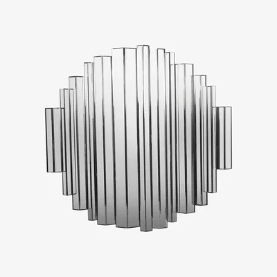 Olivia's Libra Interiors Crystalline Effect Round Mirror 120cm