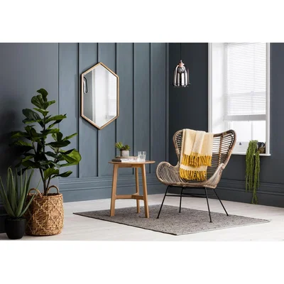 Perch and Parrow Darcy Mirror in Antique Gold