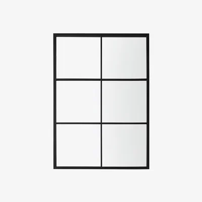 Perch and Parrow Nook Outdoor Mirror in Black