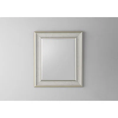 Perch and Parrow Erin Wall Mirror in Antique White, Large