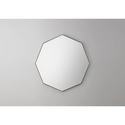 Perch and Parrow Jameson Geo Wall Mirror in Black