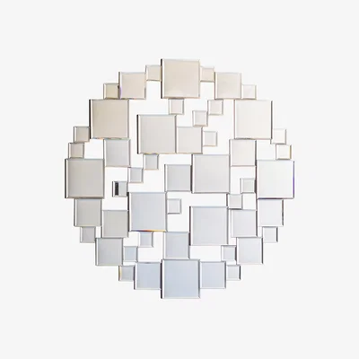 Perch and Parrow Jumble Round Mirror