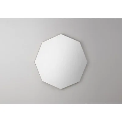 Perch and Parrow Jameson Geo Wall Mirror in Silver