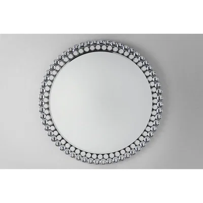 Perch and Parrow Beau Small Round Wall Mirror