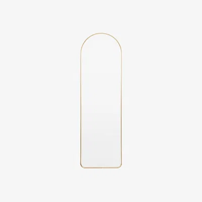 Perch and Parrow Glimpse Arch Mirror in Gold