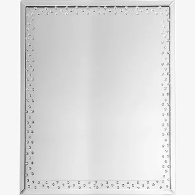 Perch and Parrow Stewart Large Wall Mirror in Silver
