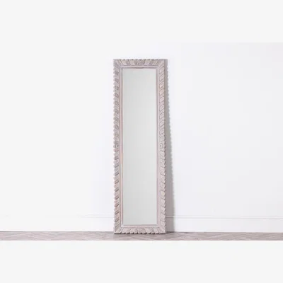 Perch and Parrow Zola Leaner Mirror in Grey