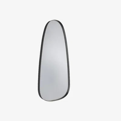 Perch and Parrow Blair Pewter West Wall Mirror