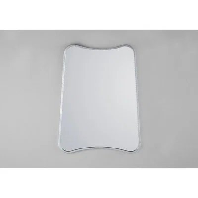 Perch and Parrow Ari Wall Mirror in Silver