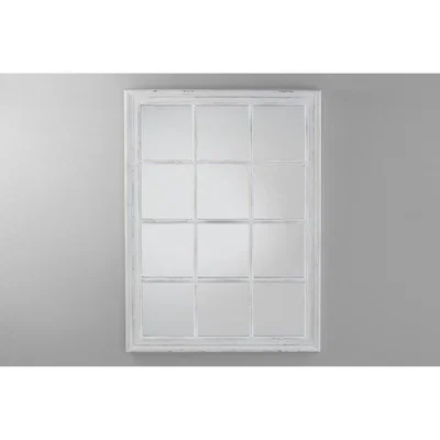 Perch and Parrow Jared Wall Mirror in Antique White