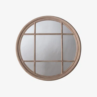 Perch and Parrow Dela Mirror in Clay