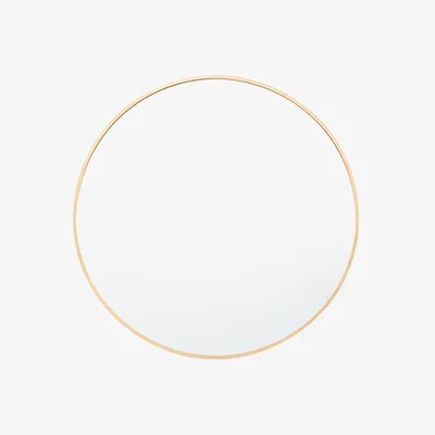 Perch and Parrow Dapper Mirror Round in Gold