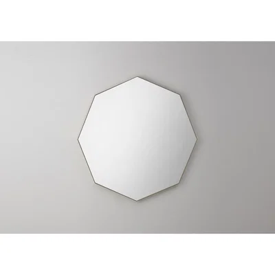 Perch and Parrow Jameson Geo Wall Mirror in Pale Gold