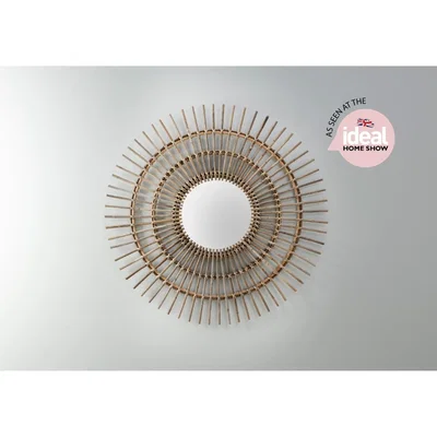 Perch and Parrow Graham Rattan Wall Mirror
