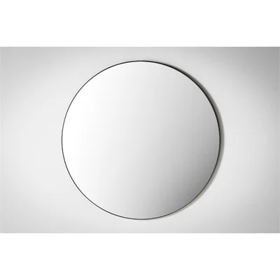 Perch and Parrow Jonet Round Mirror in Black
