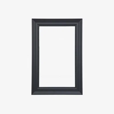 Perch and Parrow Lucida Rectangle Mirror in Lead, Small