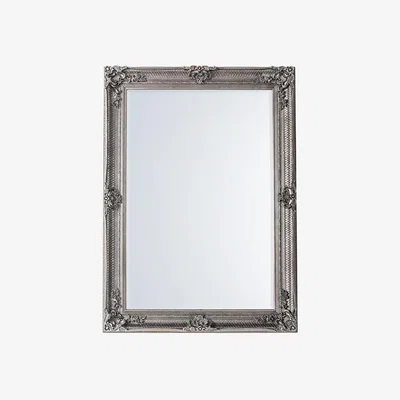 Perch and Parrow Clarissa Wall Mirror in Silver