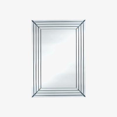 Pagazzi Art Deco Oblong Panelled Wall Mirror