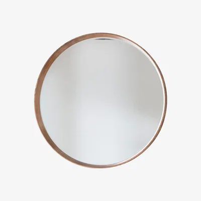 Pagazzi Keaton Round Mirror Oak 73.5cmx73.5cm