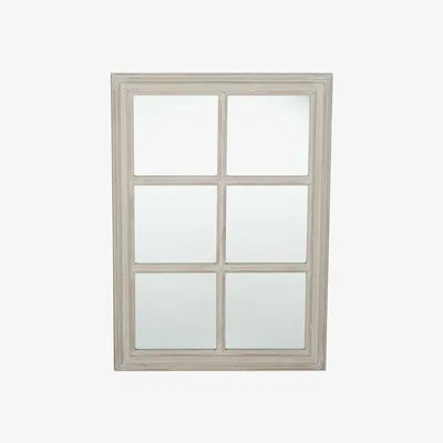 Pagazzi Oblong Wall Mirror Grey Wood
