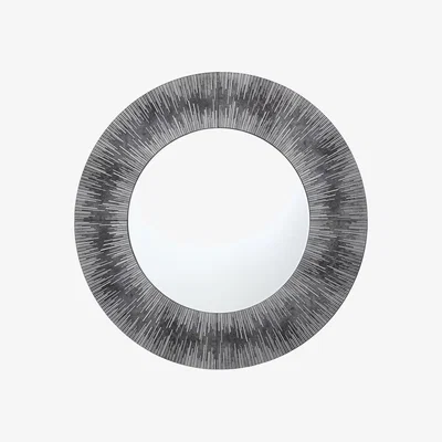 Pagazzi Neome Round Purple and Grey Mirror