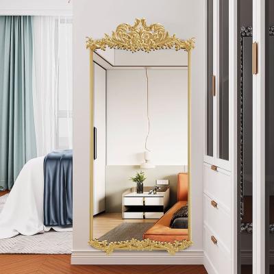 The Range Gold Metal Ornate Full-Length Mirror - Gold