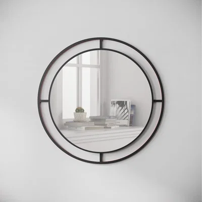 The Range Bubble Design Modern Mirror - Black