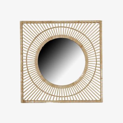 The Range Navaree Rattan Effect Mirror