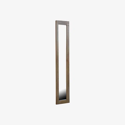 The Range Rectangular Wooden Frame with Mirror - Brown