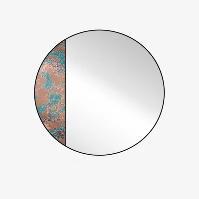 The Range Astronema Round Wall Mirror - Black