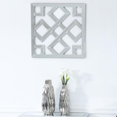 The Range Abstract Accent Wall Mirror - Silver