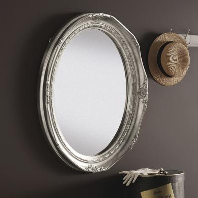 The Range Traditional Oval Mirror - Silver