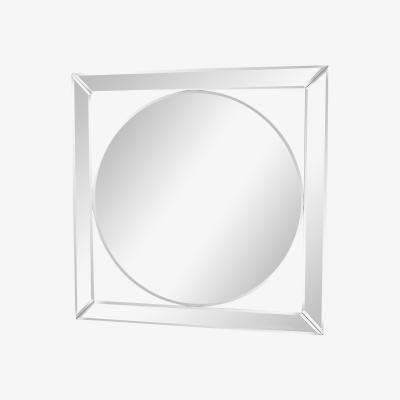 The Range Bevelled Edge Deco Style Mirror 60cm - White