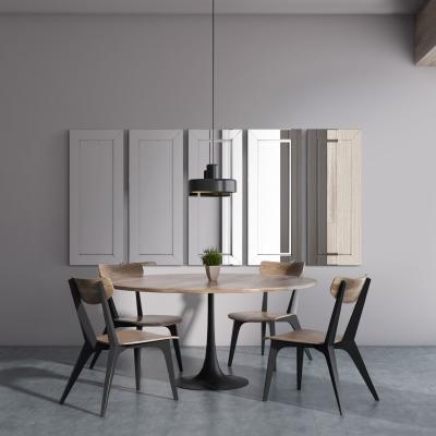The Range 5 x Horsley All Glass Modern Dress Mirror - Silver