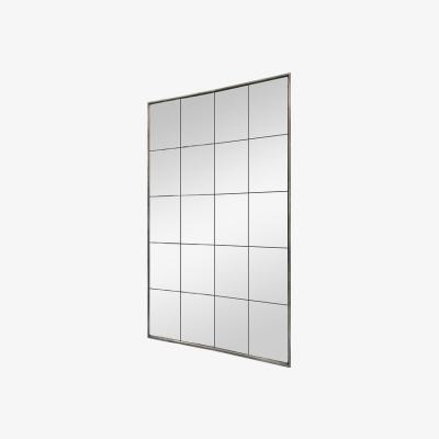 The Range Small Rectangular Mirror - Distressed Metal