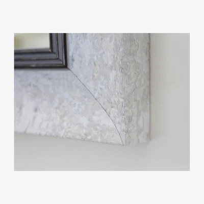 The Range Roma Loire Accent Mirror Finish White Marble - White / 71cm