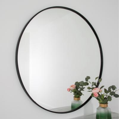 The Range Manhattan Round Mirror (100cm) - Black