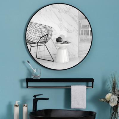 The Range Round Wall Mirror  - Black / 80cm