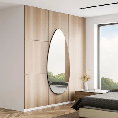 The Range Frameless Glass Wall Mirror - Silver