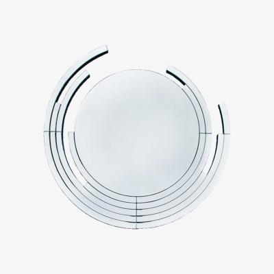 The Range Accent Wall Mirror for Living Room Furniture, Round Wall Mirror In Chrome - Silver Chrome