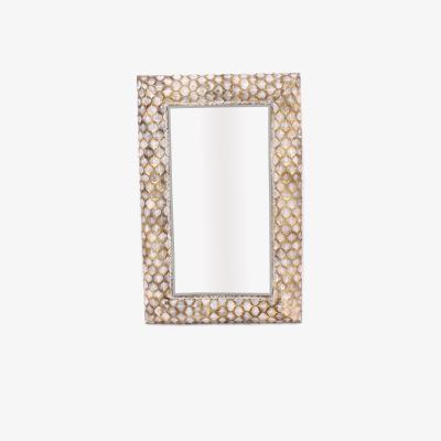 The Range Samia Honeycomb Metal Mirror - Gold